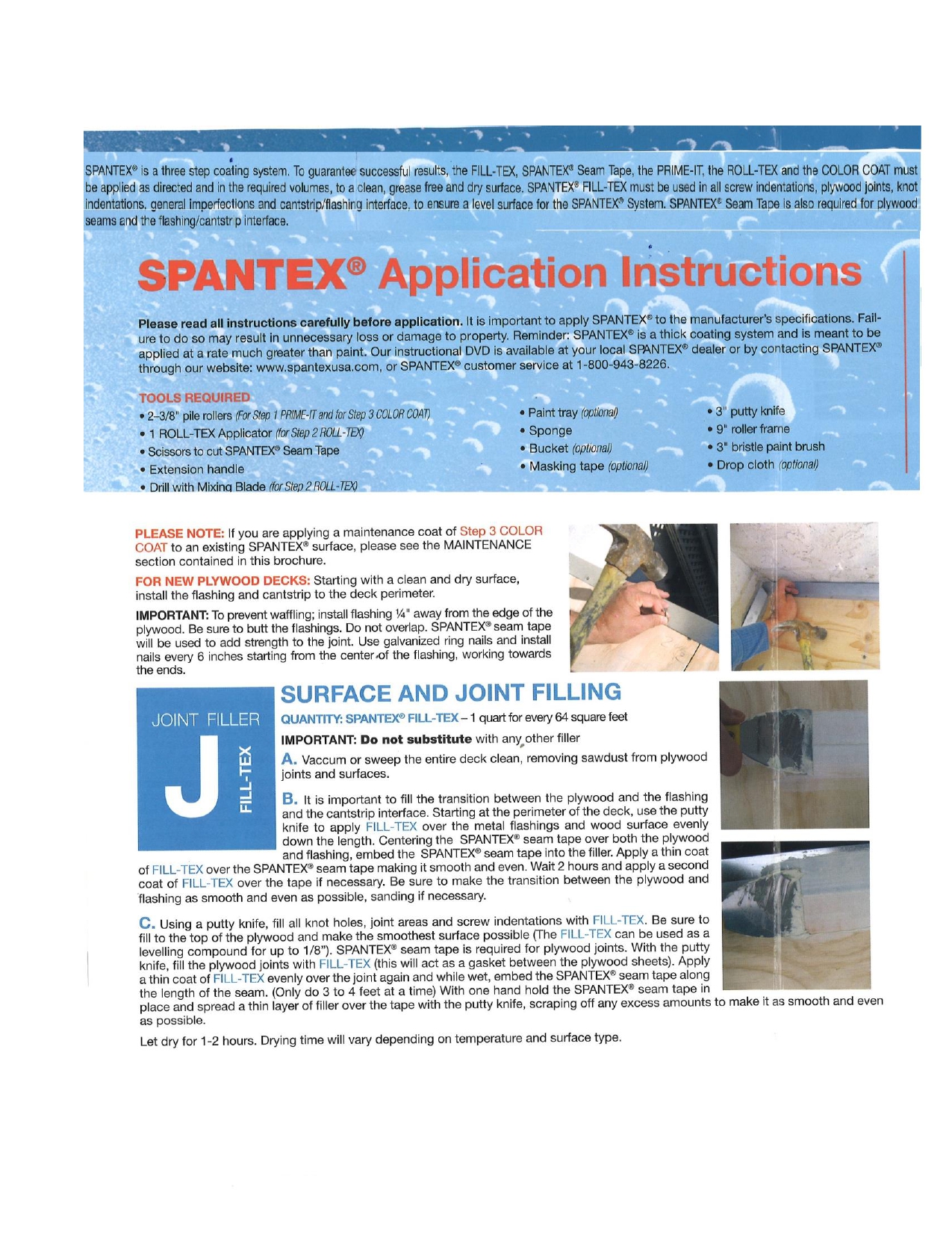 Brochure – Spantex – Waterproof Deck Coating